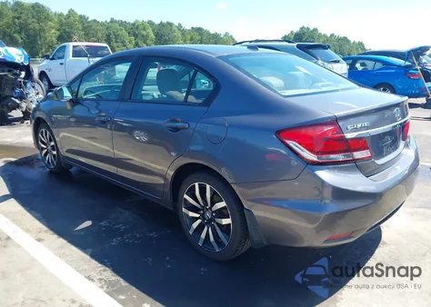 2014 Honda Civic Ex-L z USA, uszkodzony, nr VIN 2HGFB2F96EH554427